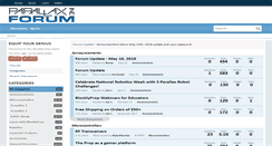 Desktop Screenshot of forums.parallax.com