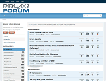Tablet Screenshot of forums.parallax.com