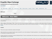 Tablet Screenshot of obex.parallax.com